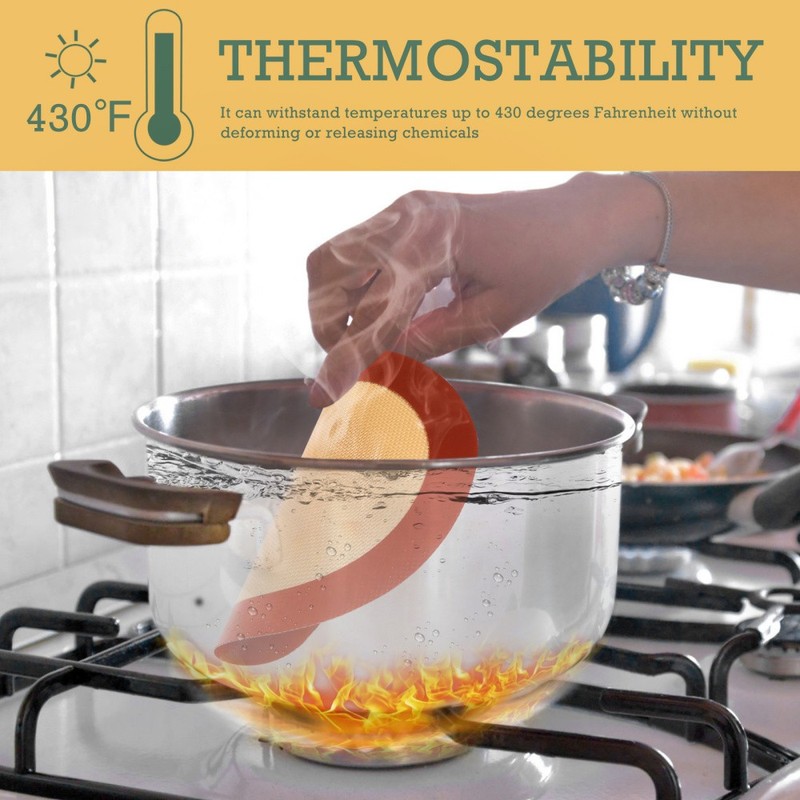 Kitchen Silicone Cooking Safety Sheet Toaster Oven Mat Non-stick Baking Pads US gallery