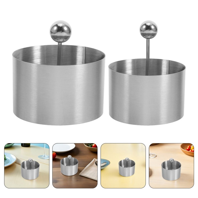 2pcs Burger Patty Press Round: 2" And 3" Mold - Meat Weight gallery