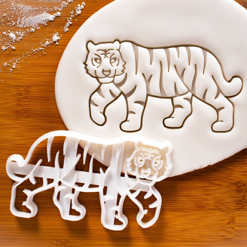 Tiger Body Cookie Cutter – wildlife animal conservation endangered jungle zoo