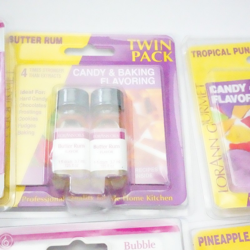 LorAnn Gourmet Candy & Baking Flavoring Lot Almond Pineapple Watermelon Gum gallery