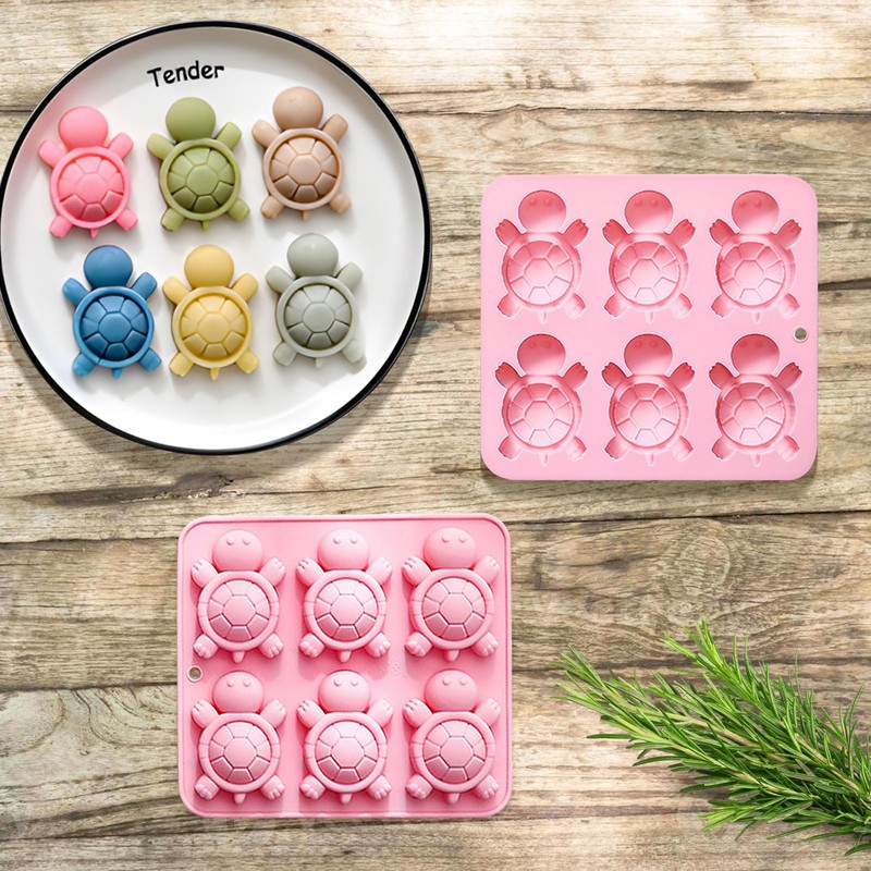 Turtle Mold, Sea Turtle Silicone Mold, Cute Turtle Shaped Silicone Ice Cube T... gallery