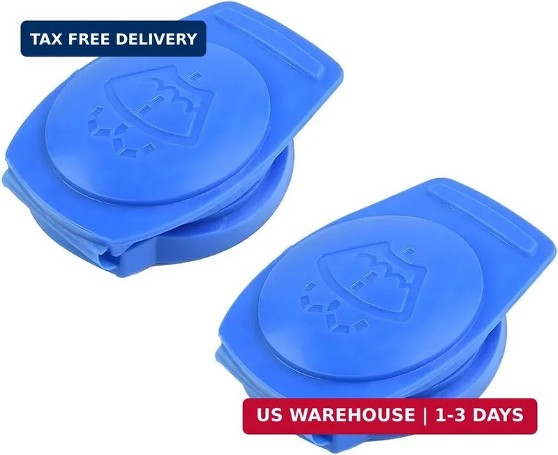 Car Washer Fluid Cap, 2PCS OEM#3Q0955455 Vehicle Windshield Wiper Reservoir Wate