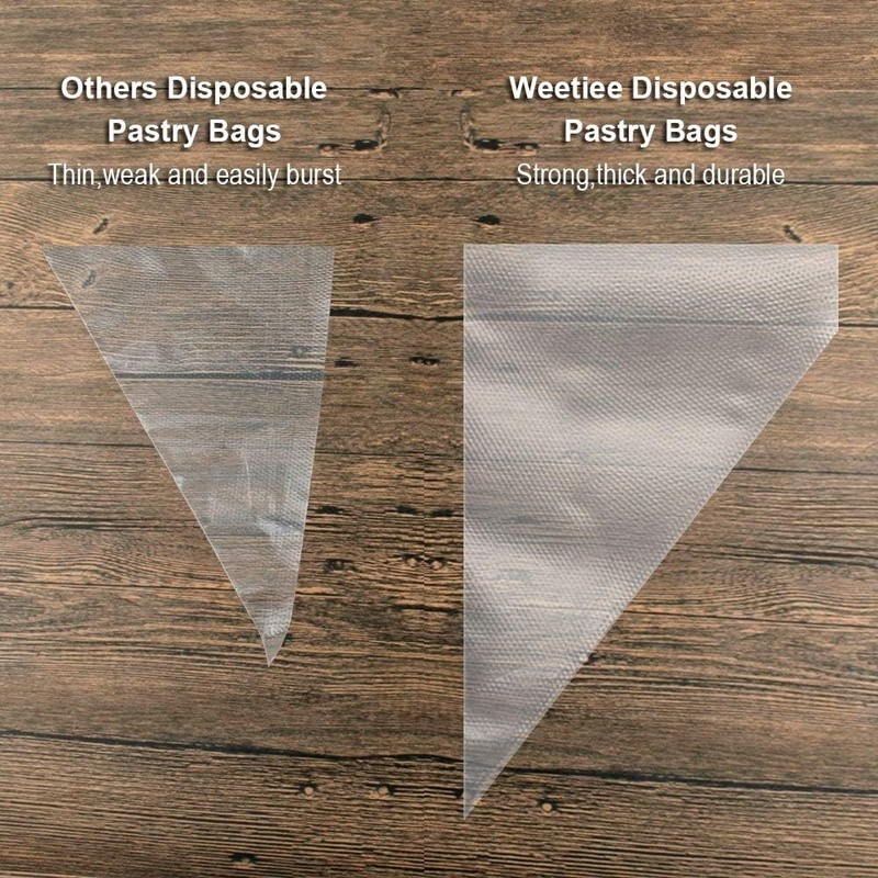 Pastry Bag - 100 Pieces 16 Inch [Extra Thick] Disposable Piping Bags Set with... gallery