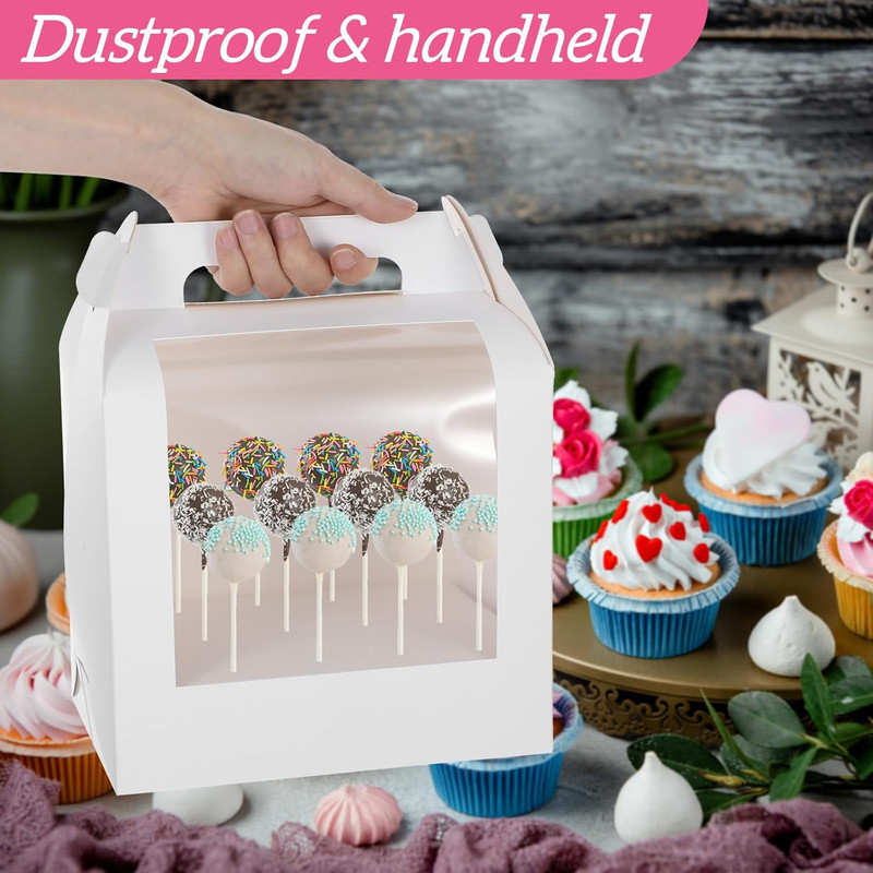 12 Pack Cake Pop Boxes, 18 Holes Cakes Pop Holder White Cake Pops Packaging Boxe gallery