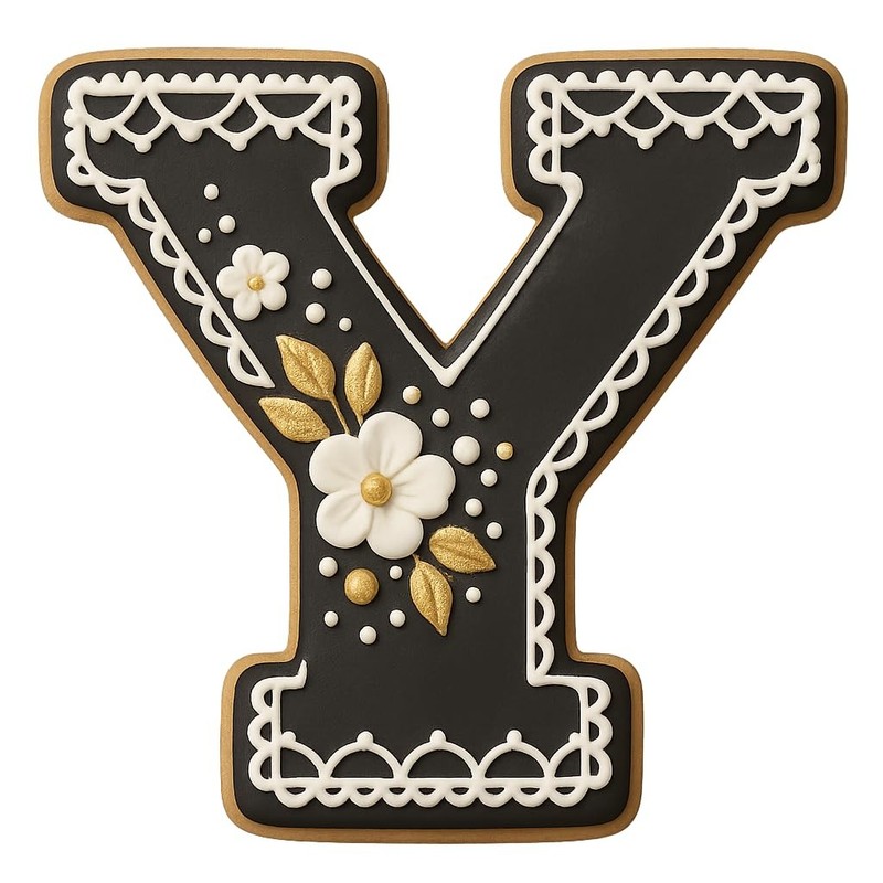 3 inches Varsity Letters Cookie Cutter for Baking & Fondant Clay Gifts - Y gallery