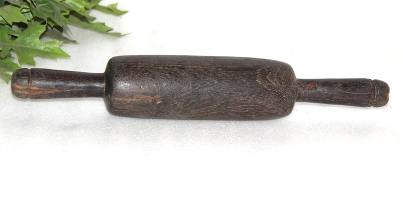 Antique Handmade Bread Bakers Wooden Rolling Pin Farm Kitchen Decor gallery