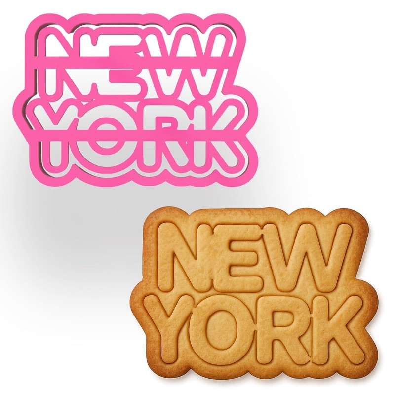 New York Word Cookie Cutter – 4x2.76" (Random Color) gallery