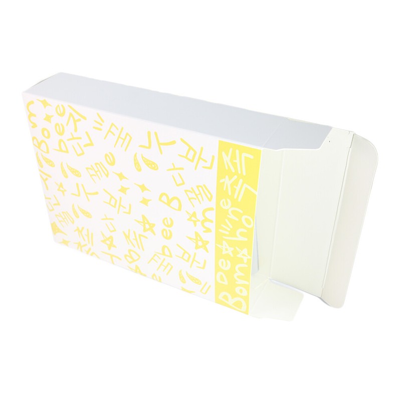 Yellow/White Paper Storage Boxes for Wedding Party Favors in Many QTY (5×6.5″)