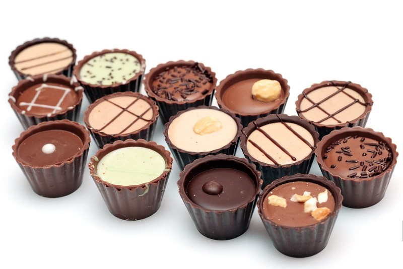 30-Cavity Mini Peanut Butter Cup Mold Silicone Candy Mold Bite Size for Keto ... gallery