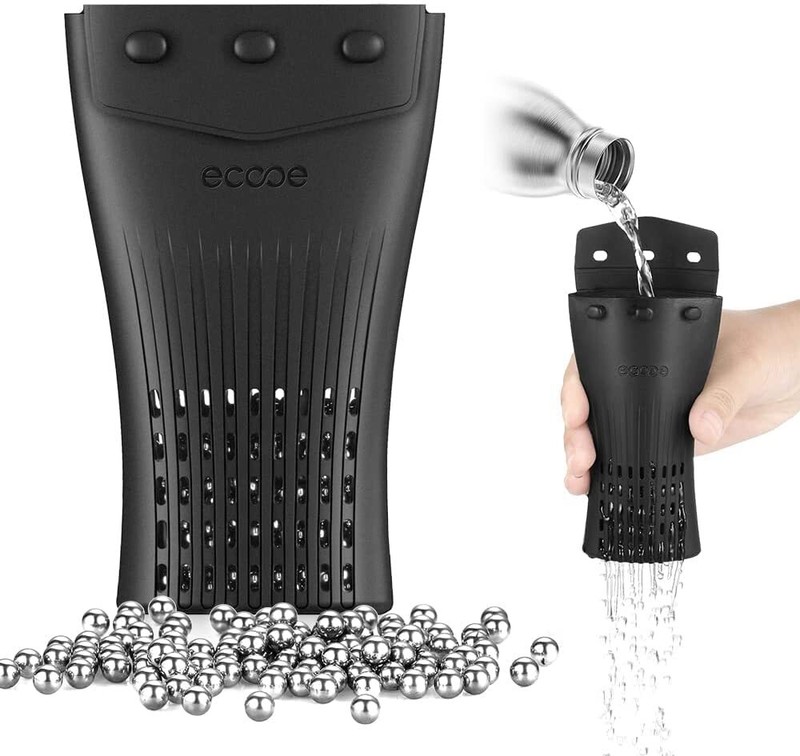 1200 Pcs Decanter Cleaning Beads With Black Silicone Bag Reusable Stainless Stee