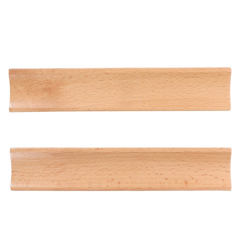 2Pcs Rolling Pin Organizer Rack Wood Cradle for Pizza Roller and Kitchen Tools gallery