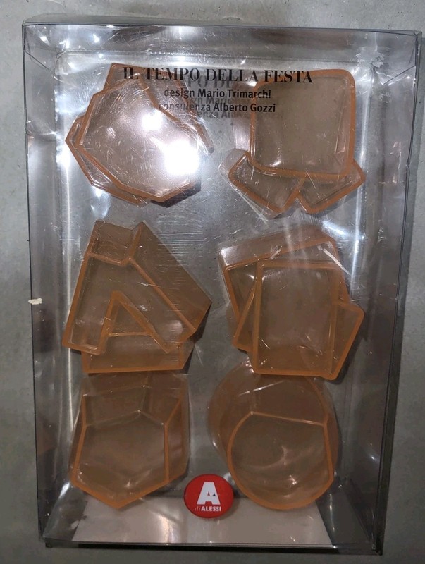 Set 6 Di Alessi Mario Trimarchi Silicone Timbale Mold Mango Il Tempo Della Festa