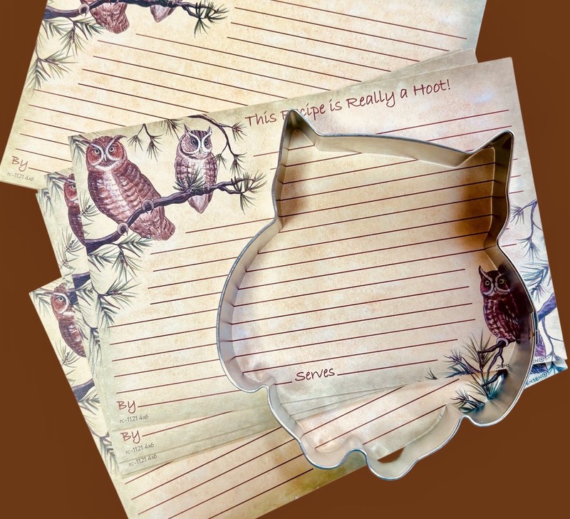 Owl Cookie Cutter And Recipe Cards Gift Set gallery