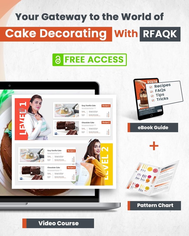 RFAQK 250 PCs Aluminum Cake Decorating Tools Kit with 12" Metal Turntable & K... gallery