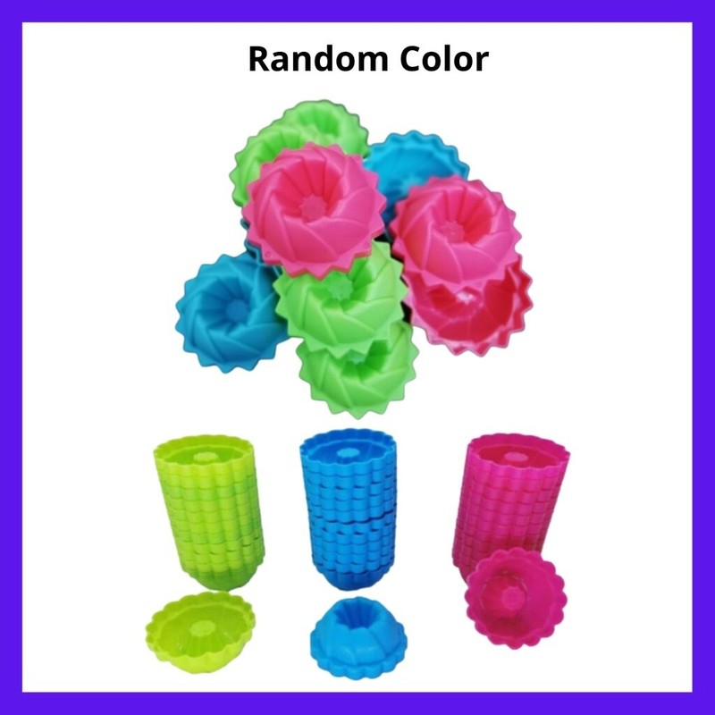 2 X 12Pcs Puteri Ayu Malaysian Traditional Mold Jelly Muffin Pudding Cup Plastic gallery