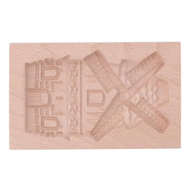 Wooden Cookie Mould 3D carved Beechwood Reusable DIY Press Stamp Biscuit Mold... gallery