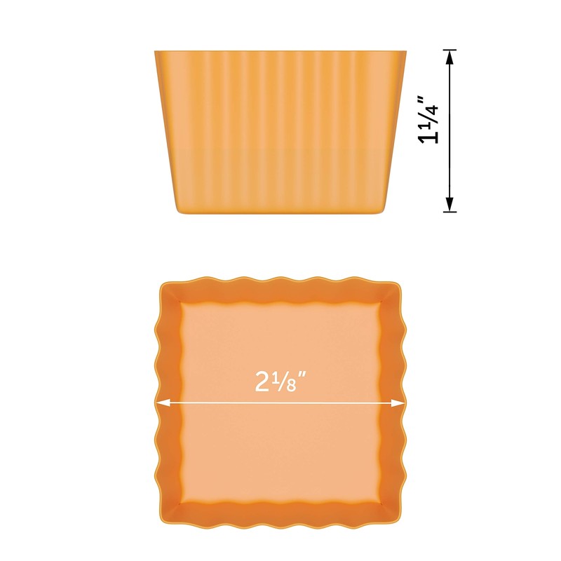 Silicone Square Molds For Baking Baking Cups Mini Cake Molds Square Cupcake Line gallery