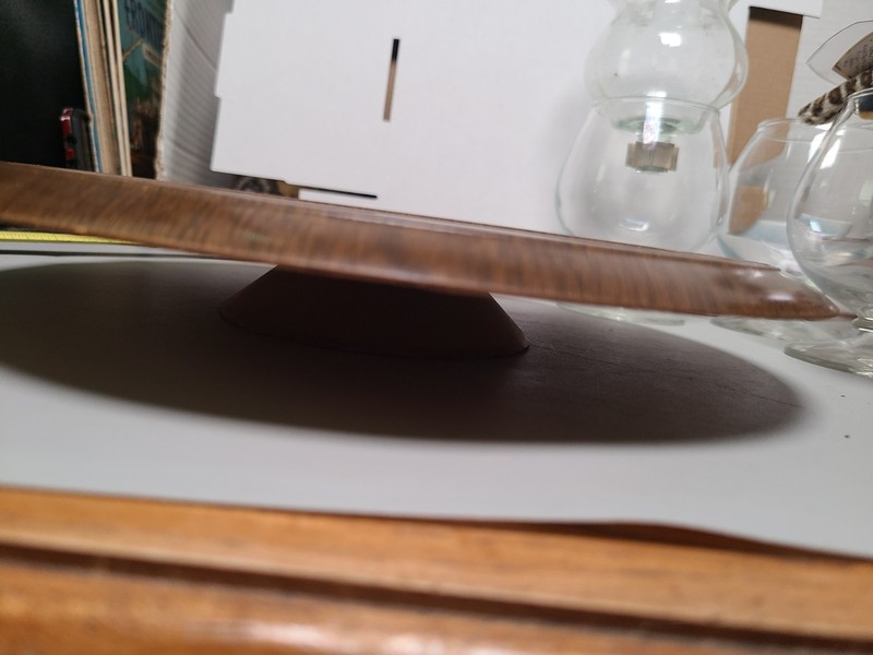 vintage dark brown round wooden cake stand gallery