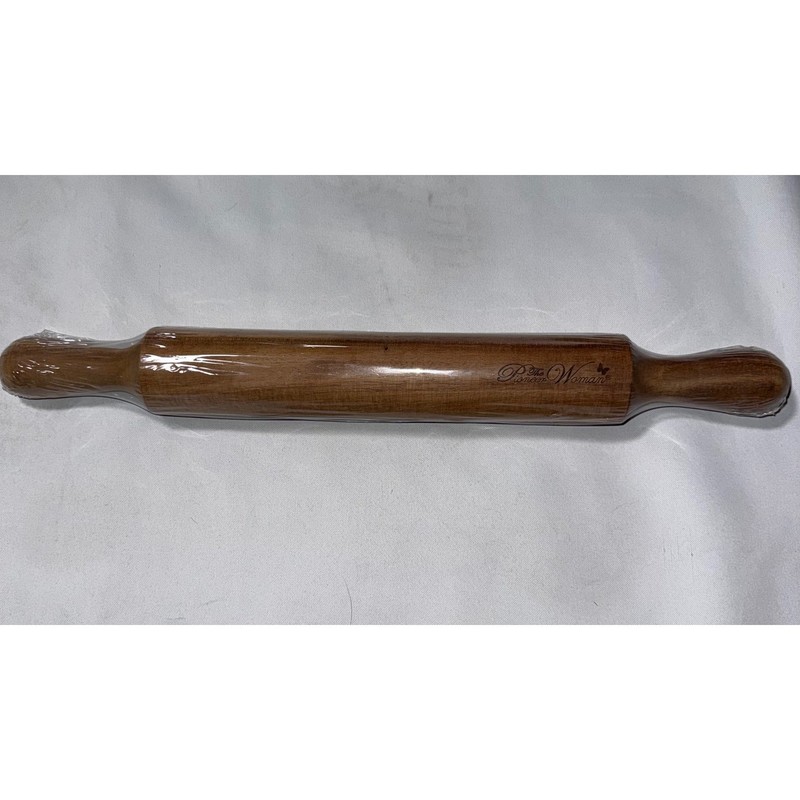 The Pioneer Woman Acacia Wood Rolling Pin Brown Farmhouse Kitchen Baking Tool
