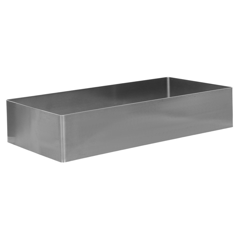 Home Kitchen Stainless Steel Rectangular Cake Mold Pan for Mousse Pastries