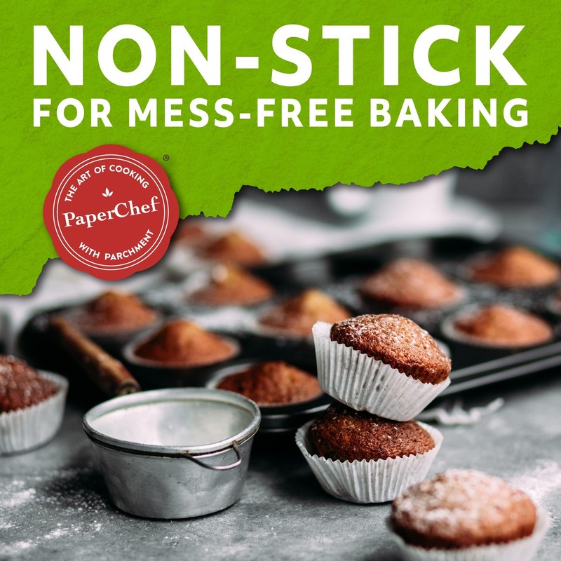 - Mini Parchment Baking Cups - Easy Release Non-Stick Paper - 90 Count - 4 Pack gallery