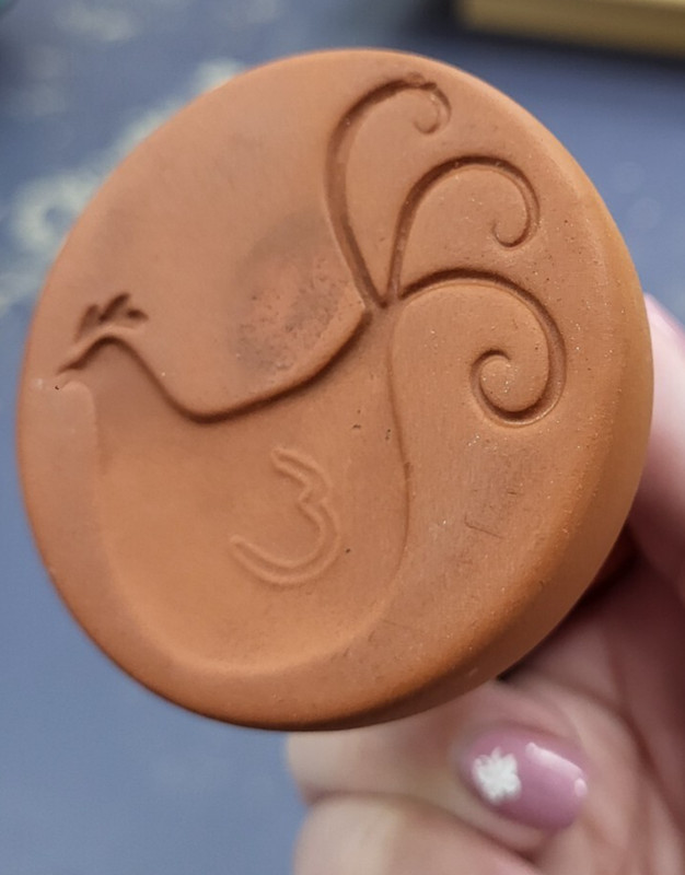 Terra Cotta Rooster Cookie Stamp Chicken Farm Farmhouse