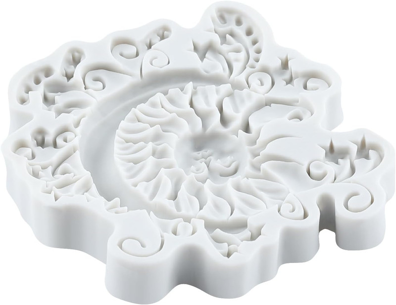Sun Face Moon Star Fondant Molds Sun God Silicone Mold for Cake Decorating Cupca gallery