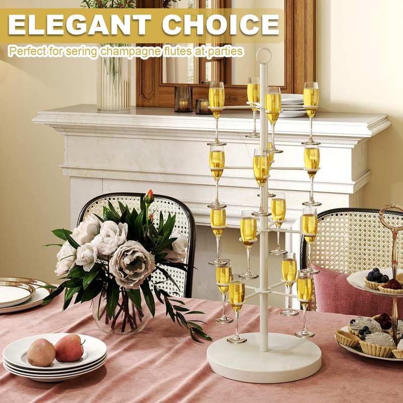 Champagne Tree Stand,Champagne Tower,4 Tier Metal Cocktail Tree Stand,Cocktail T gallery