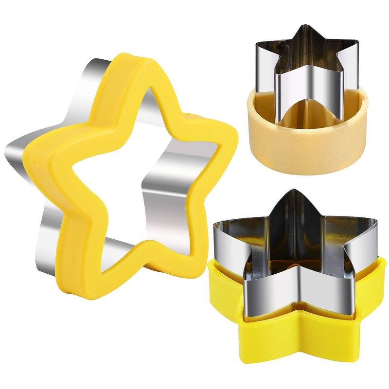Star Cookie Cutters Stainless Steel Star Shapes Baking Vegetable Shape Cutters M