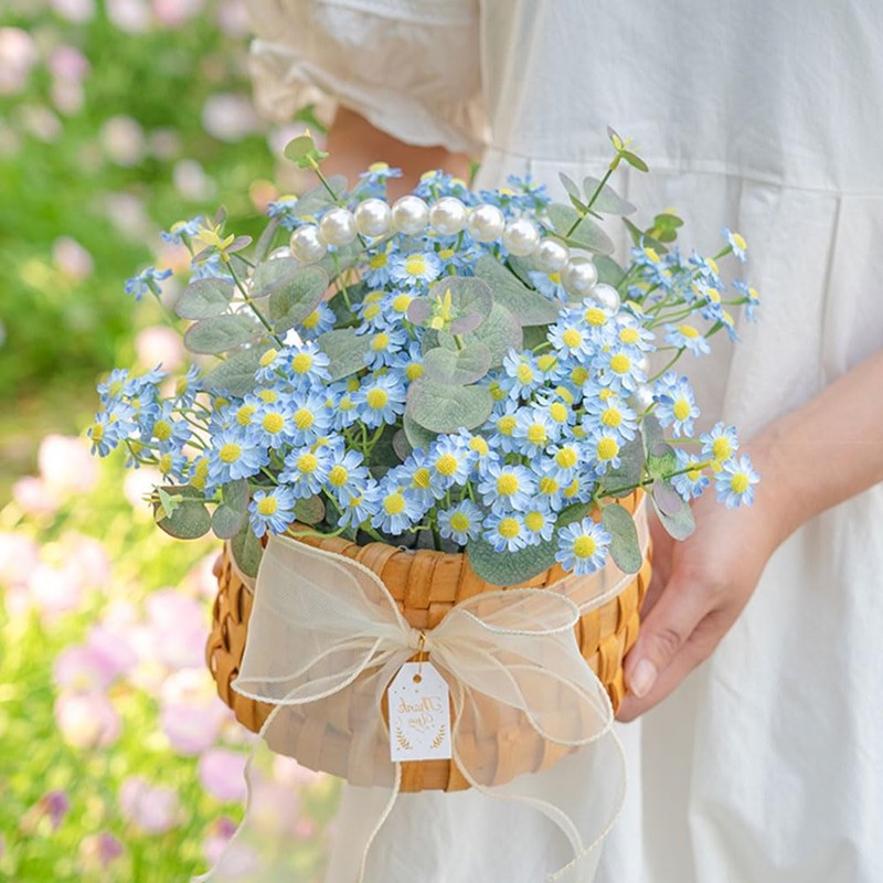 Small White Daisy Flowers Artificial - 6 Bouquet/36Pcs,10 Inch Mini Fake Daisies gallery