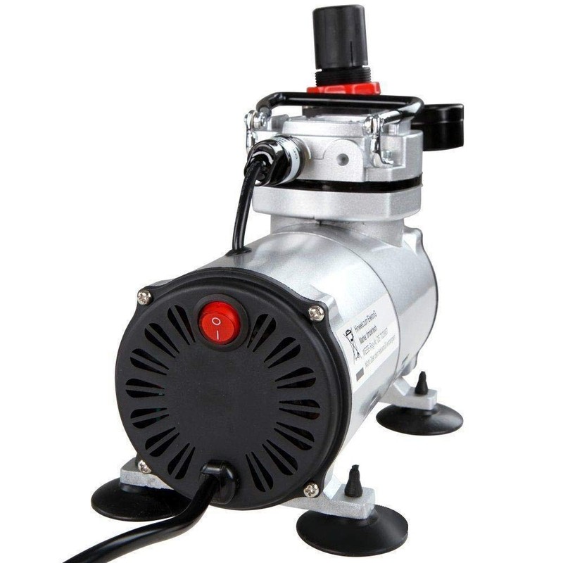 TIMBERTECH Airbrush Kit with Compressor, Multi-purpose 37.5*22*27ines, Silver gallery