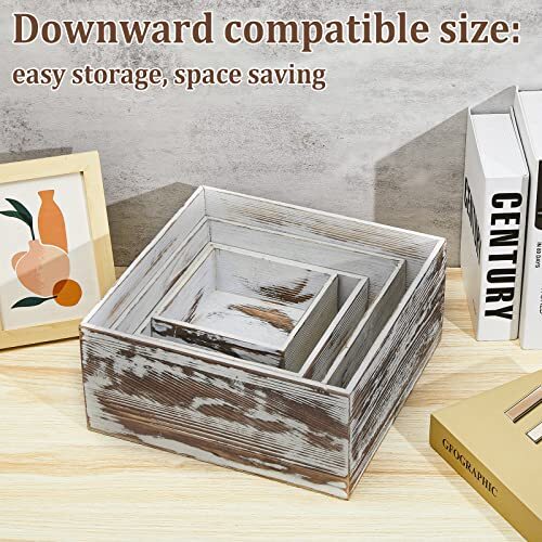 BUFFET RISERS Catering Display Stand Wood Stackable Box Set of 4 JUEXICA gallery
