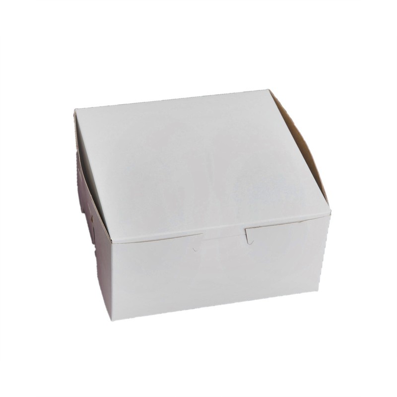 25 Bakery Boxes- Cookies and Pie boxes 10x10x2.5 Inch Lock corner Tuck top gallery
