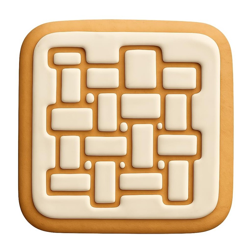 Basketweave Brick Pattern Cookie Cutter & Stamp, Fondant & Clay – 4×4