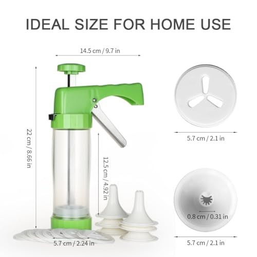 Cookie Press Maker Machine - Icing Gun Kit with 16 Discs & 6 Tips for DIY Baking gallery