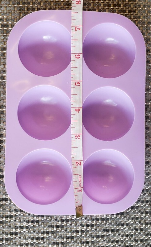 2PCS 6 hole Semi-Sphere Round Silicone Mold Chocolate Bomb Cake Jelly, Mousse K3 gallery