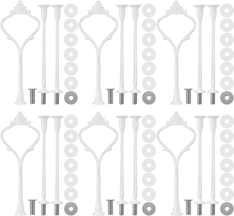 Elegant 3 Tier Cake Stand Kit - 6 Sets of Versatile Fittings for Desserts gallery