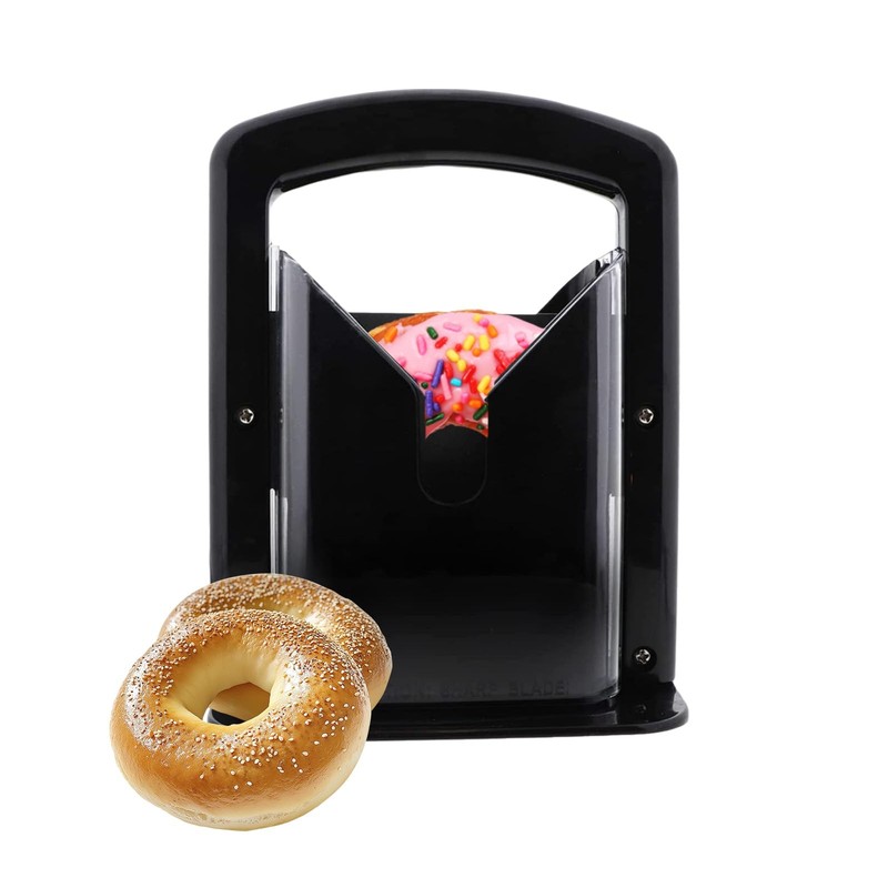 Bagel Slicer, Perfect for Bagels, Safe Grip, Safety Shield, Bagel Cutter Stai…