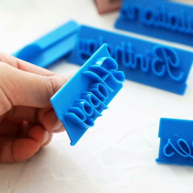 Alphabet Mould Chic Fondant Decor Cake Mold Letter 6pcs Cutter Happy Birthday gallery