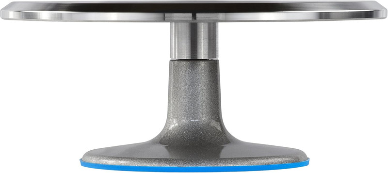 Revolving Cake Decorating Stand, 615 12" Round, Aluminum Base, White gallery