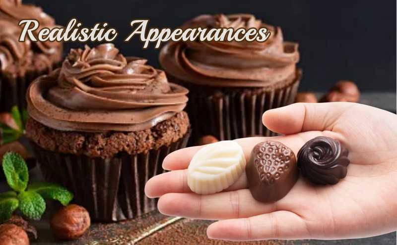 30 Pcs Fake Chocolate Artificial Food Realistic Mixed Color gallery