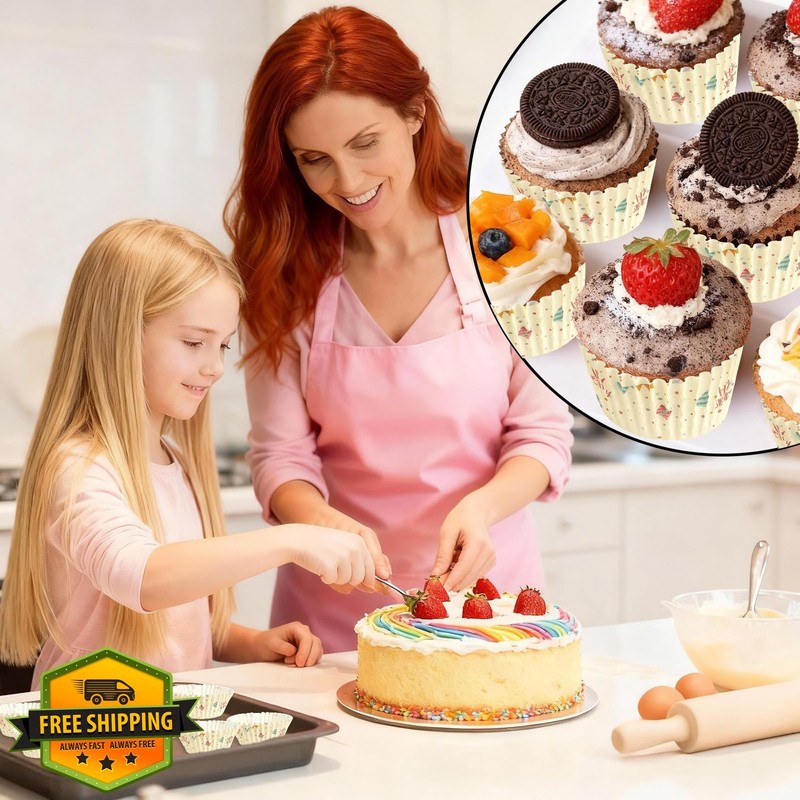 Kiopdse Cupcake Liners 20 Beige Standard gallery
