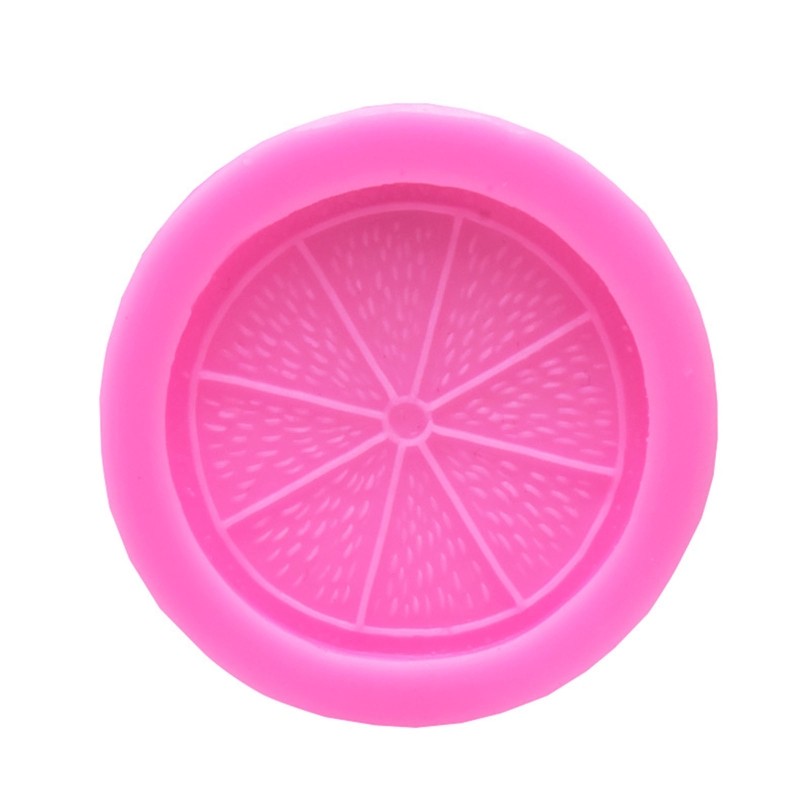 Lemon Slices Shaped Fondant Mold Puddings Dessert Chocolate Fruit Shape Mould