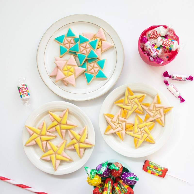 5 Sided Star Cookie Cutters Set - Christmas yule meteor Bethlehem Comet galaxy gallery
