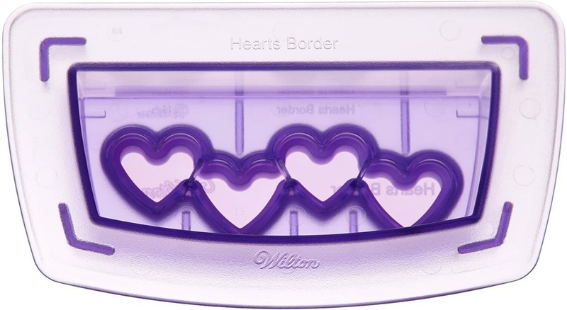 NEW – Wilton Border Cutting Insert HEARTS For Sugar Sheets