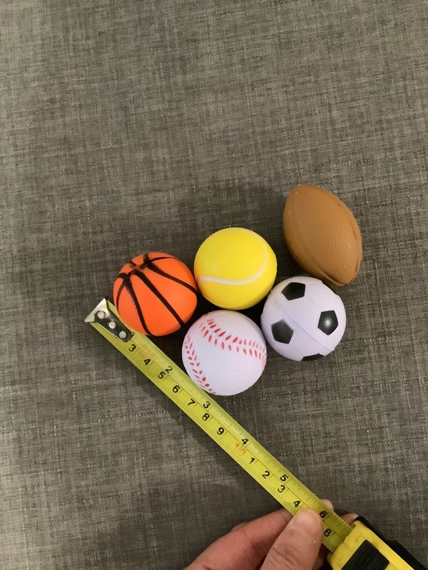 5 Sports Balls- 1” – Cake Decor