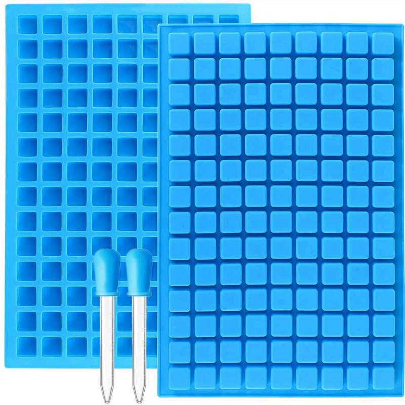 JOERSH Square Candy Molds, 252 Cavities, 2Pcs