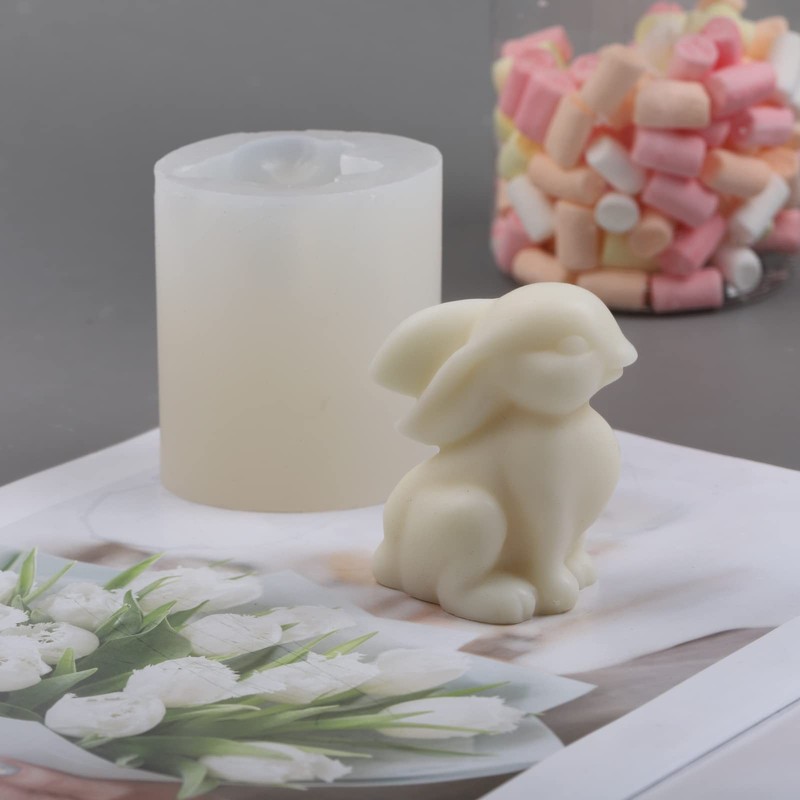 Easter Rabbit Resin Mold - Casting Silicone Molds for dm-rabbit-sit gallery