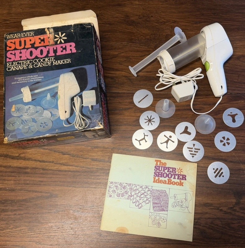 Vintage Wear-Ever Super Shooter 70001 Electric Cookie Candy Maker w/Box – Tested
