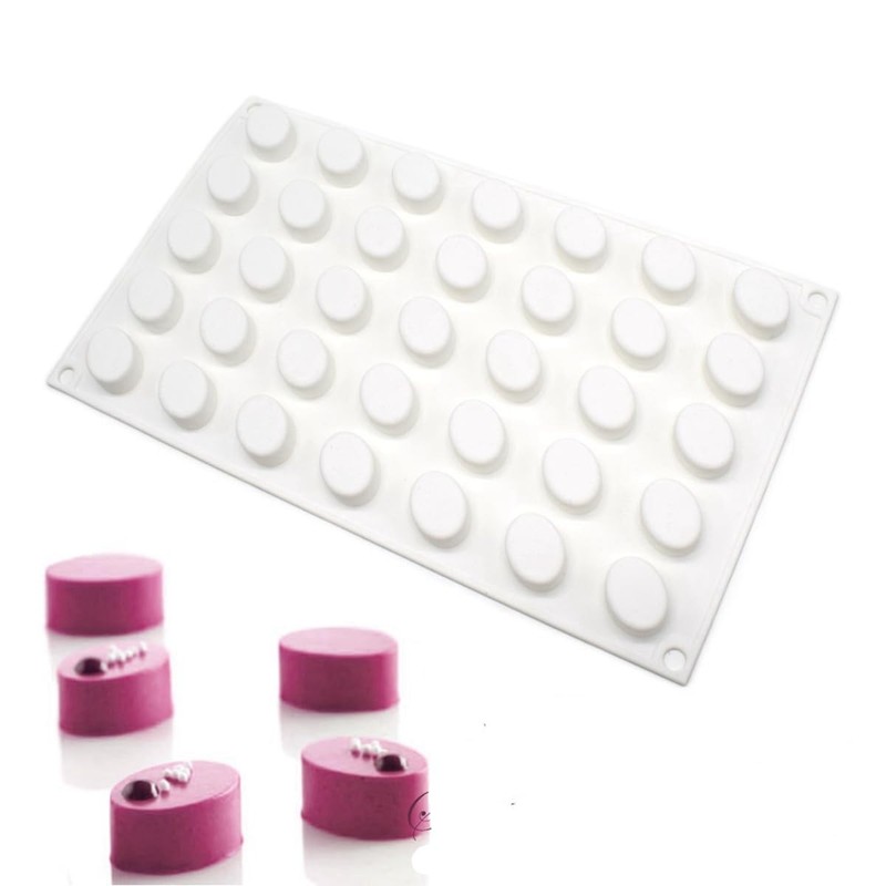 35 Grids Gummy Oval Mold Silicone Candy DIY Chocolate Fondant Baking Tool